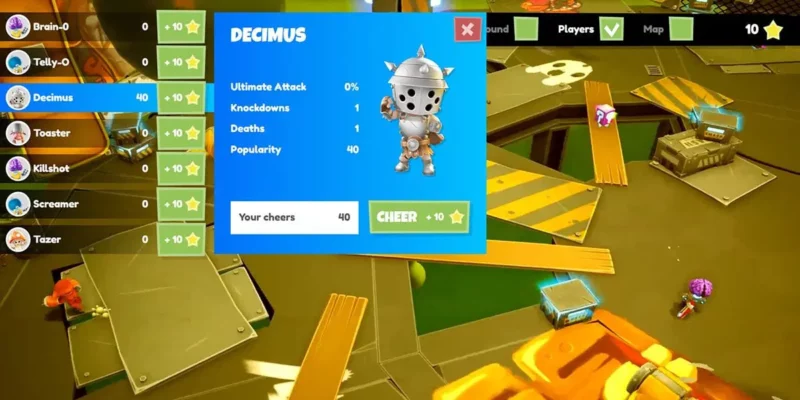 Screenshot of Return Entertainment's active viewer demo